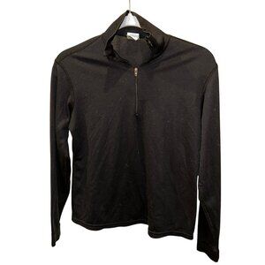 patagonia capilene black  quarter zip layering turtle neck shirt S